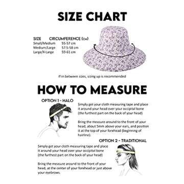 Lack of Color Women's Wide-Brimmed Cotton Canvas Holiday Bucket Hat (Violet Bloom, Small/Medium)