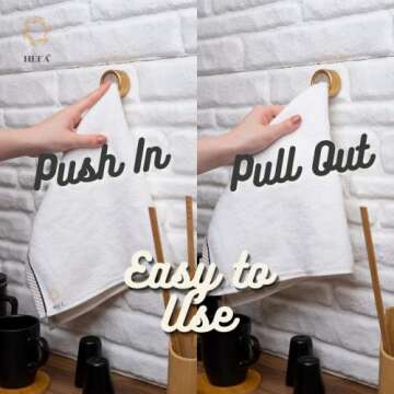 HEFA Towel Holder, Towel Hooks, Dish Towel Holder, Kitchen Organization, Bathroom Accesories, Kitche...