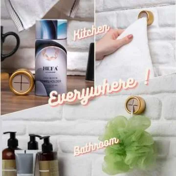 HEFA Towel Holder, Towel Hooks, Dish Towel Holder, Kitchen Organization, Bathroom Accesories, Kitchen Towel Hook, Kitchen Towel Holder, Christmas Gift, Kitchen Gadgets 4 Pack