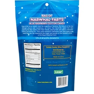 Bag of Narwhal Farts Blue Raspberry Cotton Candy, 1 pack / 3 ounces