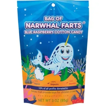 Bag of Narwhal Farts Blue Raspberry Cotton Candy, 1 pack / 3 ounces