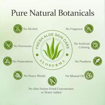 Aloderma 99% Organic Aloe Vera Gel - Hydration On-the-Go in 1.5oz