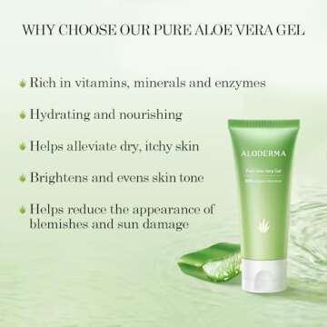 Hydrating Organic Aloe Vera Gel for All Skin Types