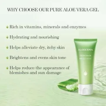 Hydrating Organic Aloe Vera Gel for All Skin Types
