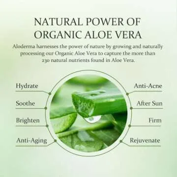 Hydrating Organic Aloe Vera Gel for All Skin Types