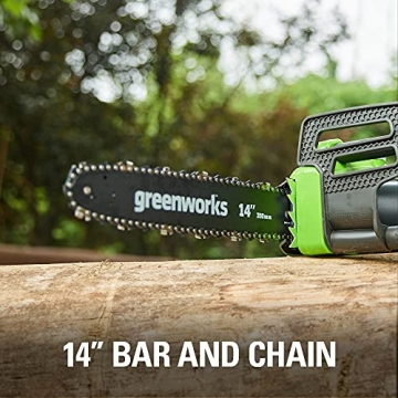 Greenworks 10.5 Amp 14-Inch Corded Chainsaw for Easy Cutting
