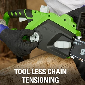 Greenworks 10.5 Amp 14-Inch Corded Chainsaw for Easy Cutting