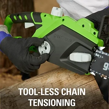 Greenworks 10.5 Amp 14-Inch Corded Chainsaw for Easy Cutting