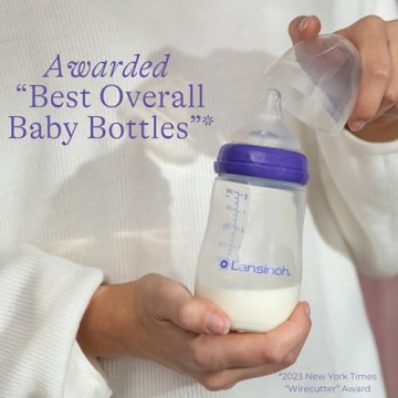 Lansinoh Anti-Colic Baby Bottles for Breastfed Babies