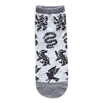 Harry Potter Designs Juniors/Womens 5 Pack Ankle Socks Size 4-10