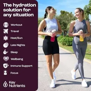 Key Nutrients Hydration Packets: 5 Flavors, No Sugar, 10 Pack