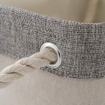 TheWarmHome Collapsible Storage Bins with Rope Handles