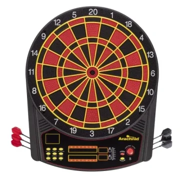 Arachnid Cricket Pro 450 Electronic Dartboard - 31 Games, LCD Score, 2 Sets of Darts