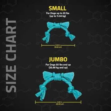 Playology Puppy Rope Dog Toy for Sensory Development | Engaging All-Natural Peanut Butter Scented Medium Sized Interactive Tug & Chew Dog Toy for Puppies up to 50 lbs