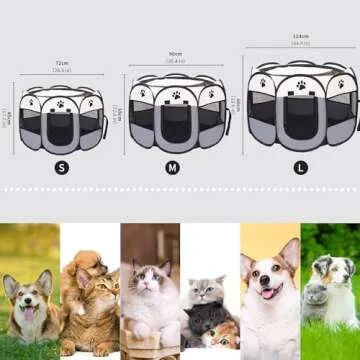 Mile High Life Portable Dog Playpen | Collapsible Pet Crate