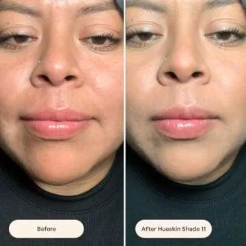 Live Tinted Hueskin Serum Concealer - Medium-to-Full Coverage Concealer with Niacinamide, & Hyaluronic Acid for Dark Circles, Fine Lines & Wrinkles, Buildable Long-Lasting Formula, 0.35 oz Shade 11