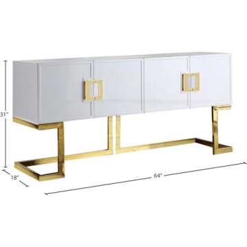 Meridian Furniture Modern Sideboard Buffet - Elegant Storage Solution