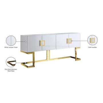 Meridian Furniture Modern Sideboard Buffet - Elegant Storage Solution