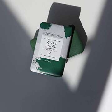 Oars + Alps Peppermint Charcoal Exfoliating Men's Soap