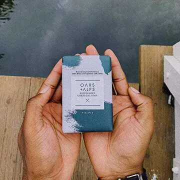 Oars + Alps Peppermint Charcoal Exfoliating Men's Soap