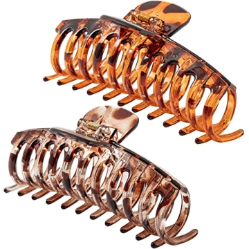 Accglory 5.5 Inches Jumbo Hair Claw Clips - Perfect for Thick Hair