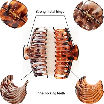 Accglory 5.5 Inch Jumbo Claw Clips for Thick Hair