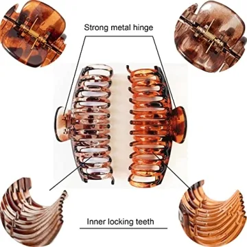 Accglory 5.5 Inch Jumbo Claw Clips for Thick Hair