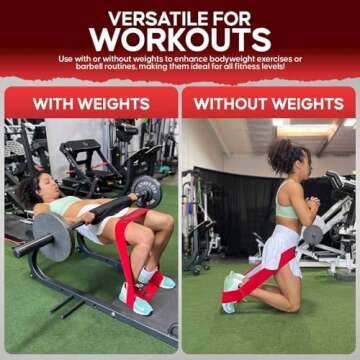 The X Bands Glute Bands - Booty Bands for Working Out - Workout Bands Resistance for Women & Men - L...