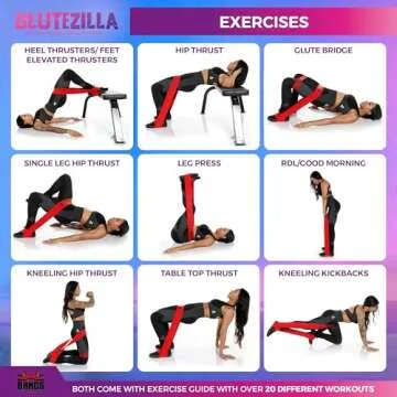 The X Bands Glute Bands - Booty Bands for Working Out - Workout Bands Resistance for Women & Men - Long Resistance Bands for Fitness & Stretching - Extra Strength Hip Thrust Thigh Bands for Workout