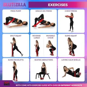 The X Bands Glute Bands - Booty Bands for Working Out - Workout Bands Resistance for Women & Men - Long Resistance Bands for Fitness & Stretching - Extra Strength Hip Thrust Thigh Bands for Workout