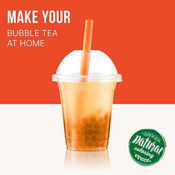 Mango INSPIRE FOOD Popping Boba Pearls for Bubble Tea | 1 lb Packs | 100% Vegan & Gluten Free Bursti...