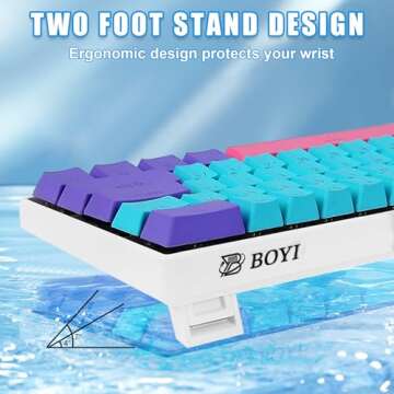 BOYI RGB Mechanical Gaming Keyboard with Cherry MX Switches