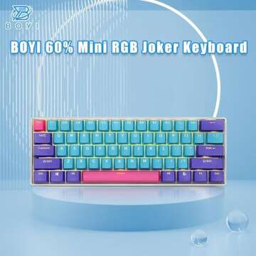 BOYI RGB Mechanical Gaming Keyboard with Cherry MX Switches