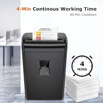 Bonsaii 10-Sheet Heavy Duty Cross Cut Shredder