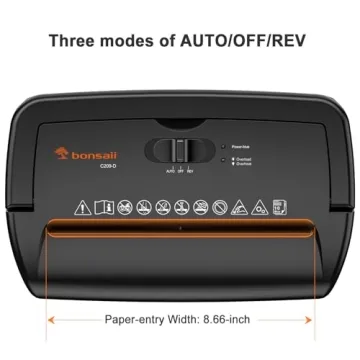 Bonsaii 10-Sheet Heavy Duty Cross Cut Shredder