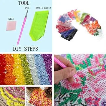 5D DIY Diamond Painting - Animal Resin Cross Stitch Kit - Crystals Embroidery - Home Decor Craft (Dog)