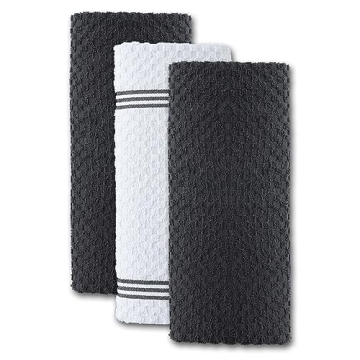 Premium 100% Cotton Kitchen Towels Pack of 3