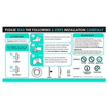 BINO SMARTSUCTION Satin Nickel Shower Caddy, Soap Dish