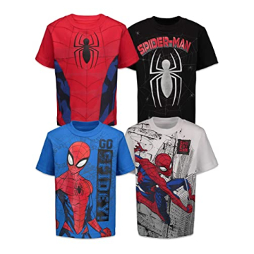 Marvel Spider-Man Little Boys 4 Pack T-Shirts - Fun & Stylish 6