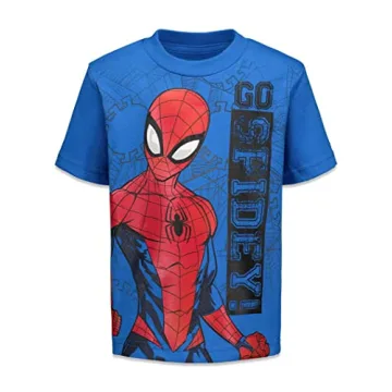 Marvel Spider-Man Boys 4 Pack T-Shirts for Ages 6