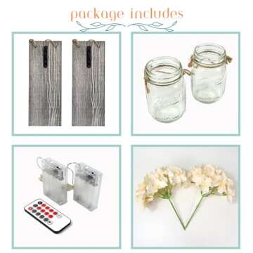 Besuerte Rustic Wooden Wall Hanging Decor with LED String Lights for Modern Living Room and Bedroom,...