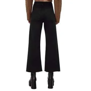 Supgoreou Women's Wide Leg Jeans High Waisted Stretchy Trendy Casual Versatile Work Denim Pants Trou...