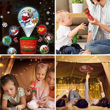 iSkelter Christmas Flashlight Projector for Kids