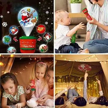 iSkelter Christmas Flashlight Projector for Kids