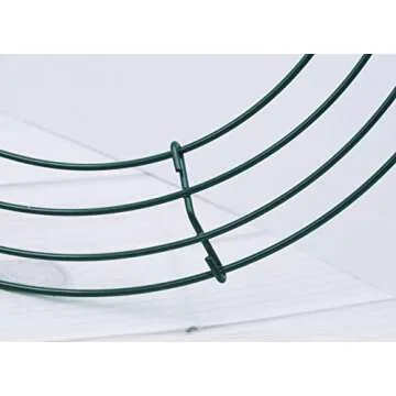 YYCRAFT 18 Inch Metal Floral Wreath Frame, Green（18",2 Pack）