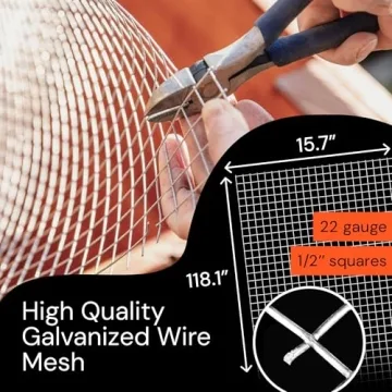 MAPORCH Galvanized Wire Mesh for Chicken Coops & More