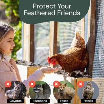 MAPORCH Galvanized Wire Mesh for Chicken Coops & More