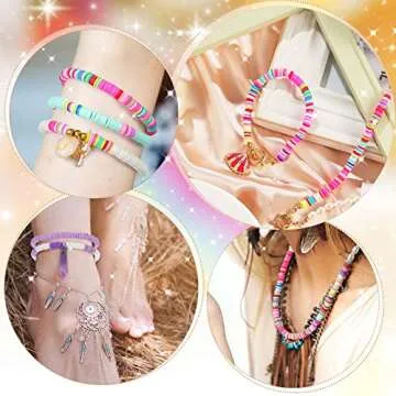 Jadive 38000 Pieces 100 Strands Polymer Clay Beads 6 mm Disk Flat Round Clay Disc Beads Handmade Loose Spacer Bead for Jewelry Making DIY Bracelet Necklace Earrings Finding Crafts, Assorted Colors