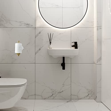 Toilet Paper Holder Self Adhesive, Eolax Toilet Roll Holder no Drilling for Bathroom Washroom, Tissue Roll Holders Wall Mount, 304 Stainless Steel (Gold)