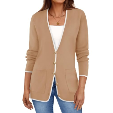 ZESICA Women's Fall Fashion Cardigan - Comfortable & Stylish